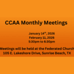 CCAA MONTHLY MEETINGS