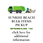 Sunrise Beach Bulk Items Pickup September 12, 2026